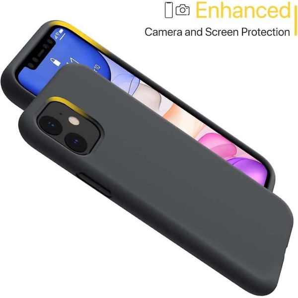 Coque En Silicone Compatible Avec Iphone 11 6,1 Pouces (2019), Protection Complte Du Corps En Caoutchouc Gel Antichoc, Coque De Protection Contre Les cool black For iPhone 11