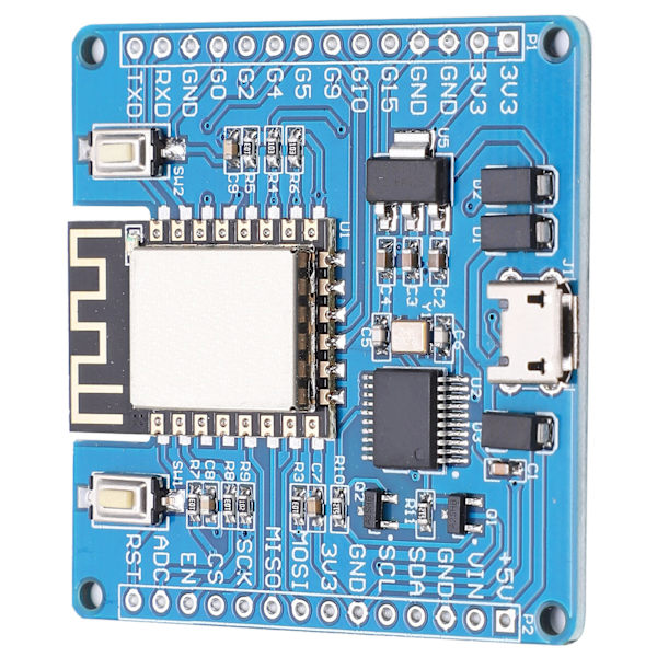 PCB Utvecklingskort för Python DC 5V/3.3V Spänningsingång med Stiftlist ESP8266