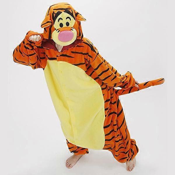 【BQ】Nyhet Flanell Par Tecknad Djur Tigger Hel Pyjamas Hemmakläder Tigger Tigger 120