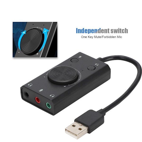 ORICO SC2 USB Multifunksjons Drive Lydkort for stasjonær PC Laptop
