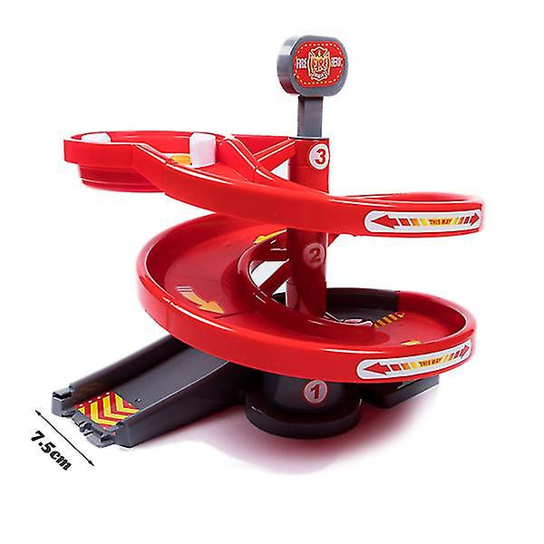 Hhcx-maaginen Hehkuva Kilparata Tee itse Yleisvarusteet Ramppi Käännös Tie Silta Risteys Juna-auto Lelu Kilparadat Lasten Lahjat Large turntable red
