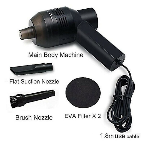 USB Micro Dammsugare Mini Dammsugare Dator Skrivbord Tangentbord Spis Damm Handheld Clean Tool