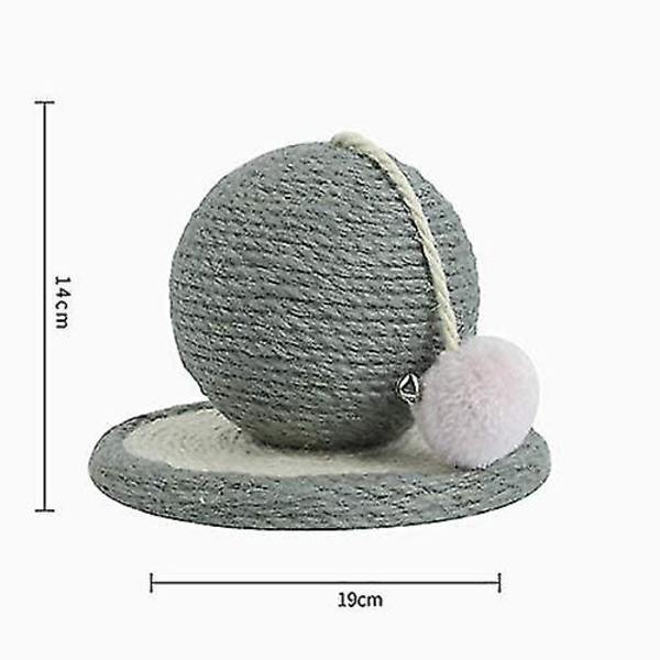 Snygg Naturlig Sisal Cat Scratching Post - Stor Scratching Ball för kattskrapningskul