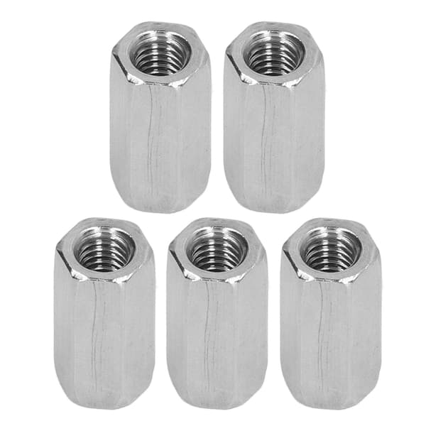 20 st M6 Hex Kopplingsmutter Rostfritt Stål Rostbeständigt Silver Anslutningskit