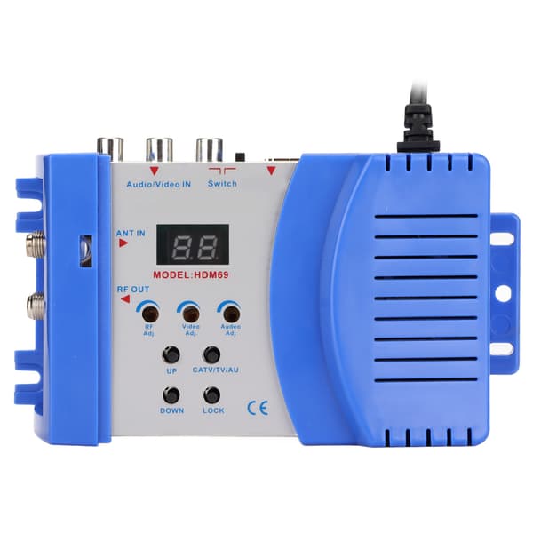HD Modulator PAL NTSC Format Drive Free HD Multimedia Interface AV til RF Konverter til Hjemme TV 90‑240VUS Stik