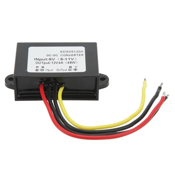 5V til 12V 4A Vanntett DC Boost Converter Overspenningsbeskyttelse Spenningsregulator