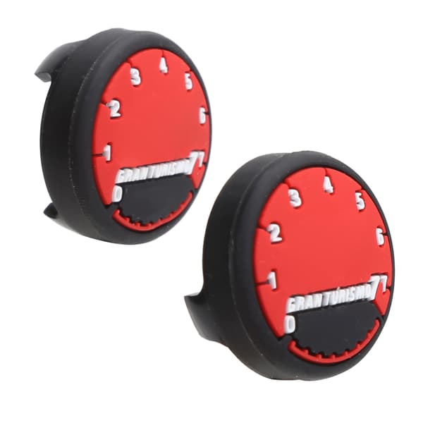 1 par Gamepad Rocker Caps Cover Case passer til PS4/PS5 Game Controller Tilbehør til bil rød