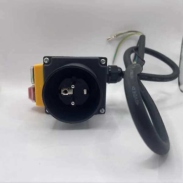【BQ】KOA7 250V 12A Elektromagnetisk knappströmbrytare för vedklyv Black