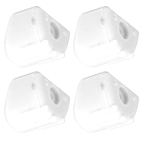 4-pack RC Stötdämpande Dämpningsskydd Hållbart för 1/8 Fjärrkontrollbil Vit