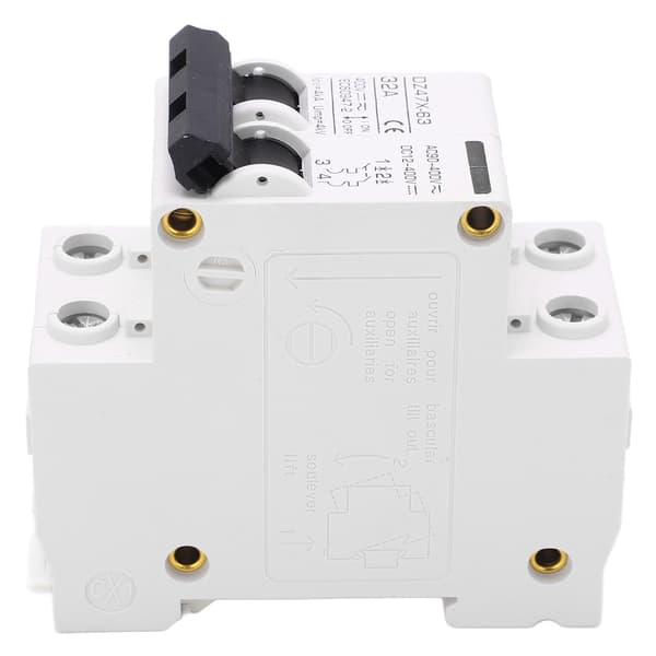 2P Miniature Strømafbryder DIN-skinne Montering Afbryder Solcellesystem DC12‑400V AC90‑400V 32A