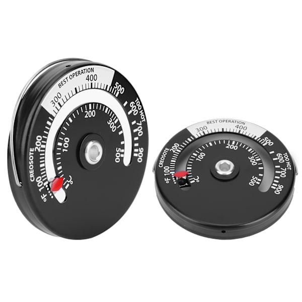 2 st Magnetisk Termometer Eldstad Ugn Kök Temperaturmätare