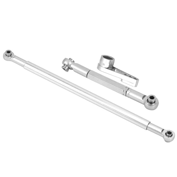 Styrestangsled af aluminiumslegering til MN86K 1 12 RC Bil Sølv
