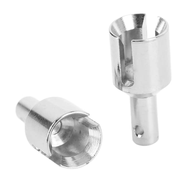 1 par differensial utgangskopp Universal stål standard størrelse Diff Outdrive kopp for 1 8 4WD SLEDG sølv
