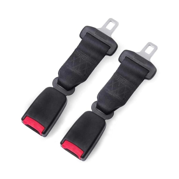 2 stk Universal Car Auto Safety Sikkerhedssele Extender Extension Buckle Clip Strap