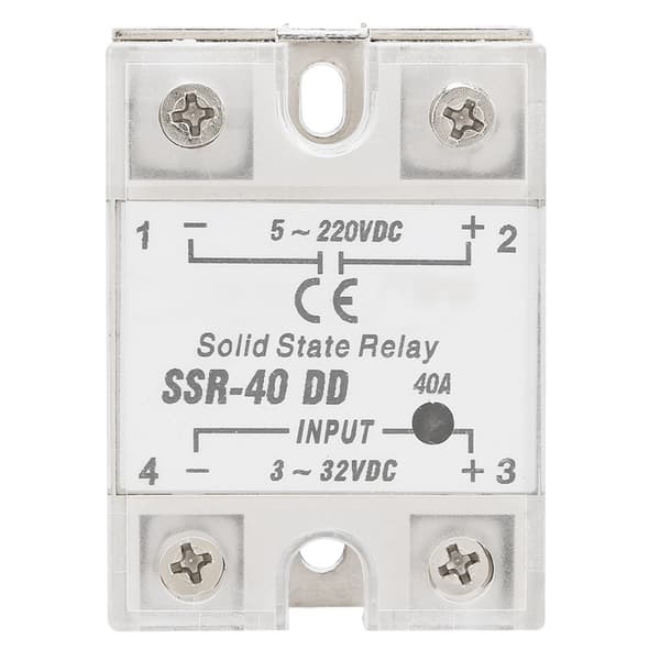 SSR-40 DD 40A 5-220VDC Solid State Relé For Industriell Automatisering