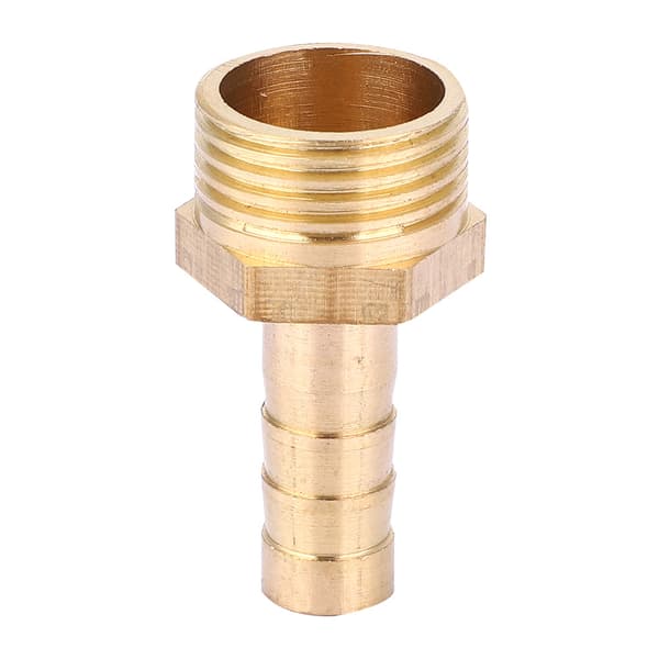5st G3/8 Hankontakt Barb Anslutning Mässing Rörkoppling 8mm