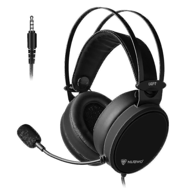 3,5 mm Gaming Headset Deep Bass Hörlurar On Ear-hörlurar med mikrofon