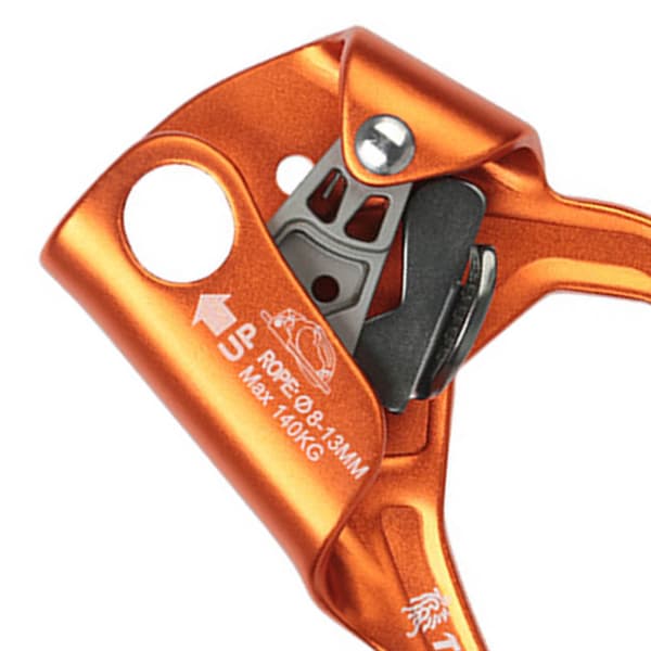 Orange Højre Hånd Ascender Multi Purpose Manuel Udendørs Klatring Træ Hånd Ascender