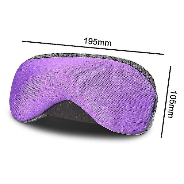 Kannettava kylmä ja kuuma USB lämmitetty höyrysilmämaski + uudelleenkäytettävät jäägeelit violetti Purple