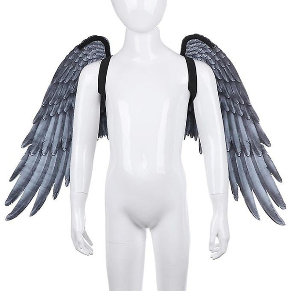 Barn Barn Unisex Angel/devil Wings Halloween Mar - Svart