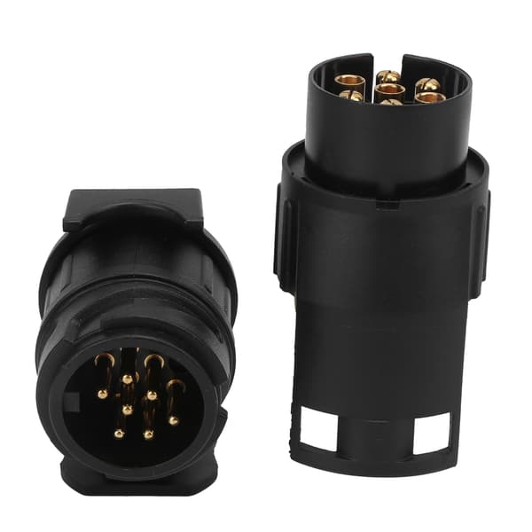2 stk. Trailer Stik Adapter Kit 7 til 13 ben 13 til 7 ben Stiksæt Truck Interface RV strømledning