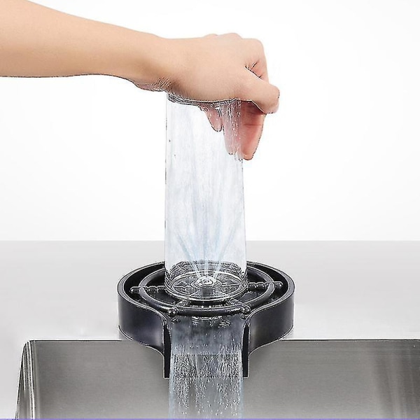Rostfritt stål automatisk kopp glassköljare rengöringsverktyg för diskbänkar