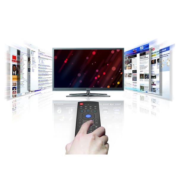 Trådløs flygende mus med justerbar infrarød og multifunksjonsminitangentbord for Windows, macOS, Android og Linux
