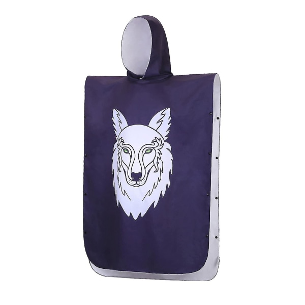 Surf Poncho Huvbyte Badrock Strandhandduk Vuxen utomhus Snabbtorkande badrock White Wolf