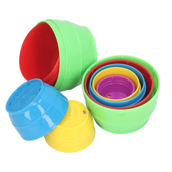 10 stk Barn Nesting Stacking Cups Hjerne Trening Utdanningsmessig Interaktivt Stable Kopper Leke for Småbarn
