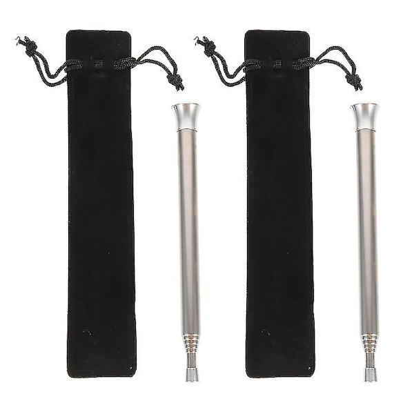 2 set Fickbrandbälgar Utomhusbrandstartare Hopfällbara brandblåsare Campingbälgar