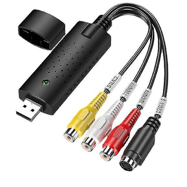 Vhs Vcr to Digital Converter USB 2.0 Video Capture Card for Xp Vista Win 7/8/10