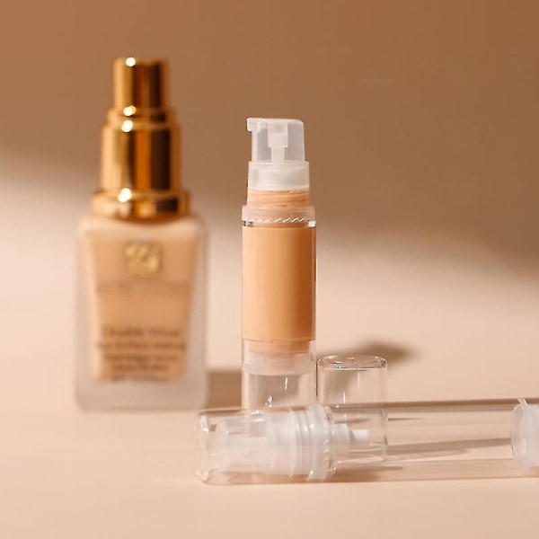 Liquid Foundation Travel Bottle 5ml 10ml 15ml Mini Cosmetic Foundation Näyte uudelleenpakkaustyökalut Airless Pump Bottle Kannettava 5ml10ml15ml 3PCset