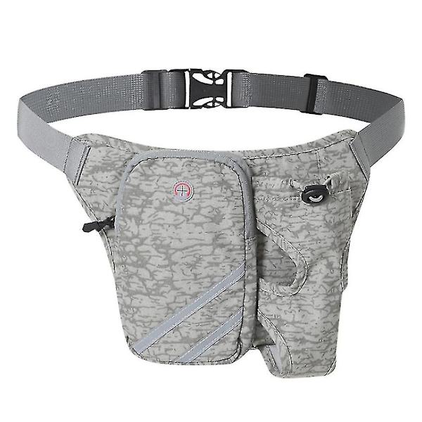 Utomhussport Jogging Cykling Vattenflaska Bältesväska Unisex vattentät midjeväska Grey