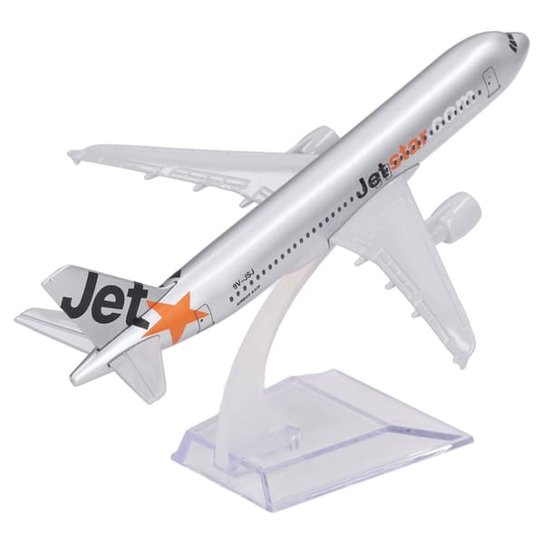 Legeringsflymodel med Lyse Farver, Stabil Base, Hjemmedekoration, Simuleret Flymodel