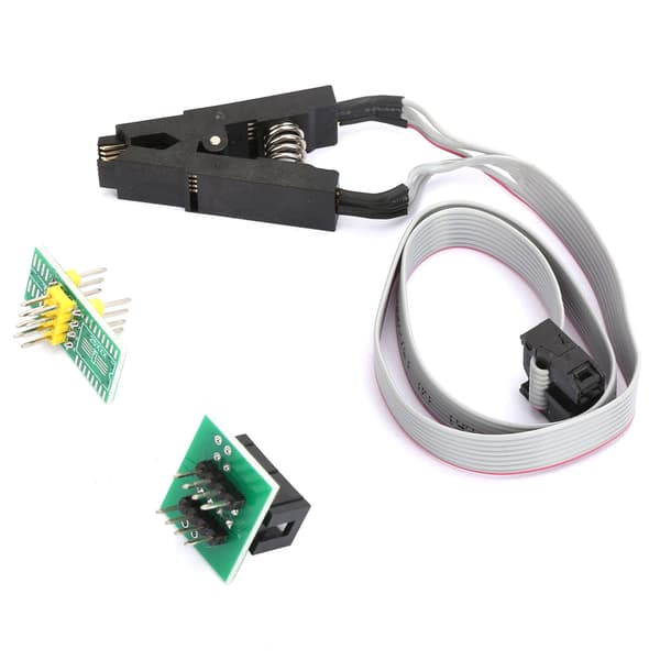 SOIC8 SOP8 Flash Chip IC Test Clip Programmerings Socket Adapter Board Kabel