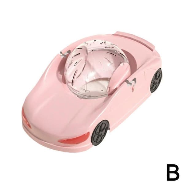【BQ】Hamster Bilformet Løbebold Kæledyr Guld Bjørn Legetøj Pink