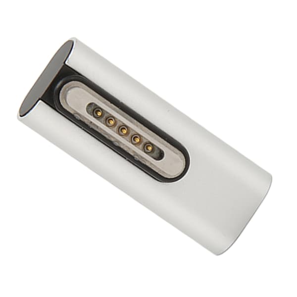 140W USB C til magnetisk adapter, aluminiumslegering, hurtiglading, magnetisk adapter for Pro 2021 Air 2022 Pro 2023, sølv, midtbøy