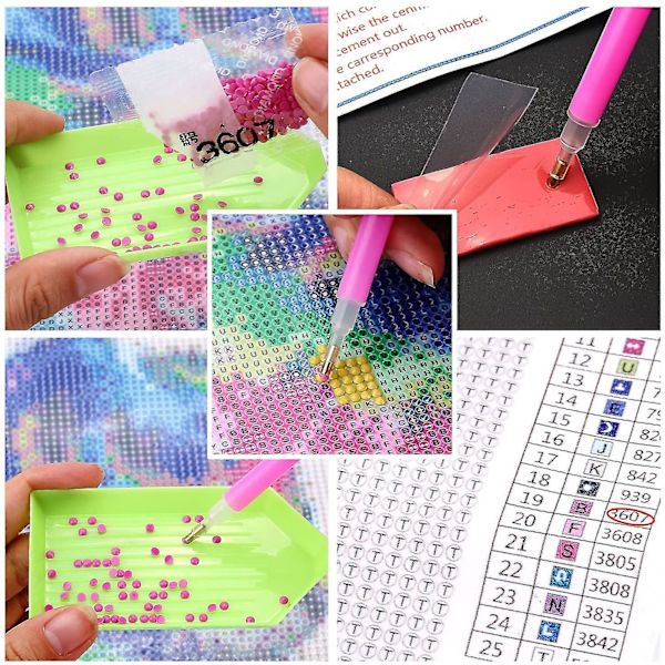 5d DIY Diamond Painting Kit Full Drill Söta kattkristaller
