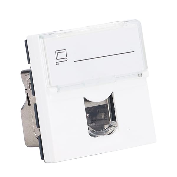Netværks Jack Modul CAT6A RJ45 Fransk Adapter Skærmet ABS Tilbehør til Computer
