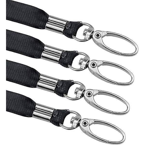 10 Pieces Nylon Strap Neck Lanyards With Swivel Hook Lanyard Neck Strap Office Yellow