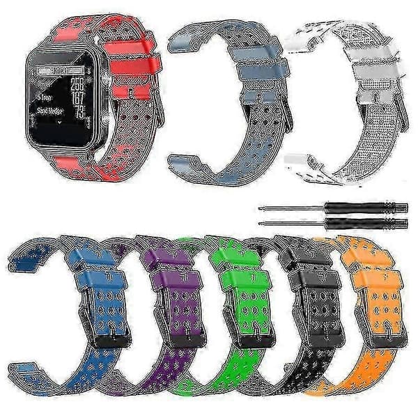 【BQ】Rem til Garmin Approach S20 Monokrom Urrem til Garmin Approach S20 Silikoneaa green