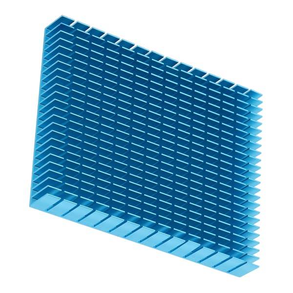 Køleplade Aluminium Køler Køleplade Radiator 150x120x20mm til CPU Forstærker PCB Sort