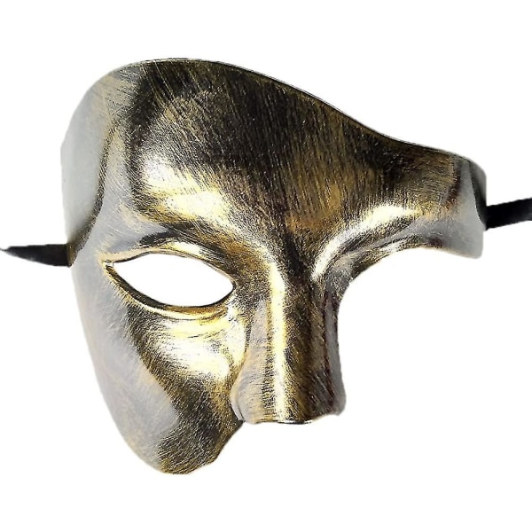 Masquerade Mask, Vintage Phantom Of The Opera One Eyed Half Face Costume