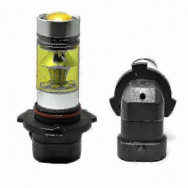 100W LED-pærer for tåkelys, gule 3000K, 9005 H10 9145 erstatningssett