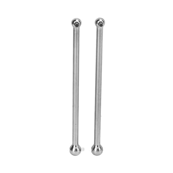 2 stk. 107 mm stål bageste drivaksel Dogbone erstatning til ARRMA 1/7 1/8 RC bil sølv