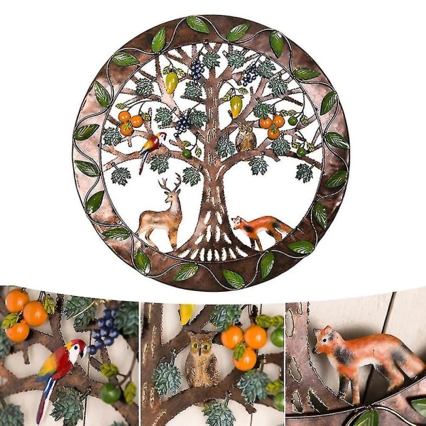 Eden Tree Of Life Metall Vegg Art Ornaments Hjem Rom hengende dekorasjon