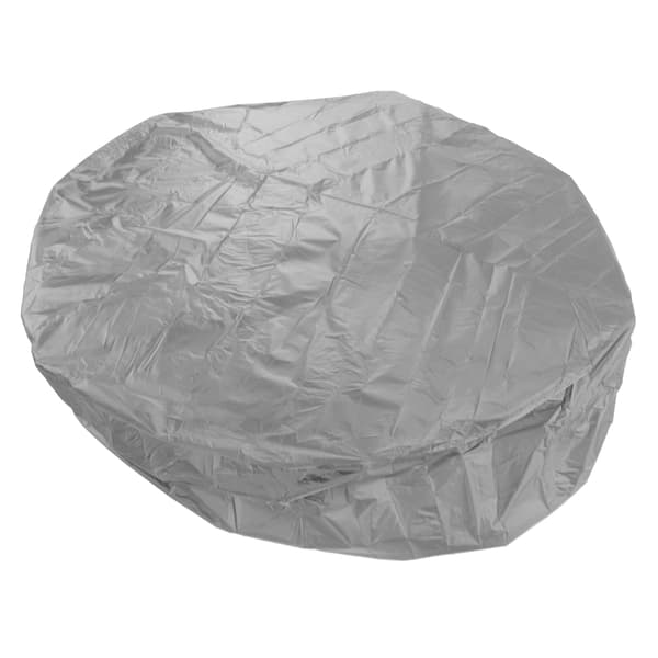 Runt badkarsskydd för utomhusbruk 190 Silver Polyester Taft Vattentätt Jacuzziskydd 210x30cm Grå