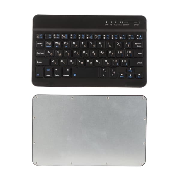 Ultratunt 7-tommer opladeligt trådløst Bluetooth-tastatur til Android, Windows og iOS