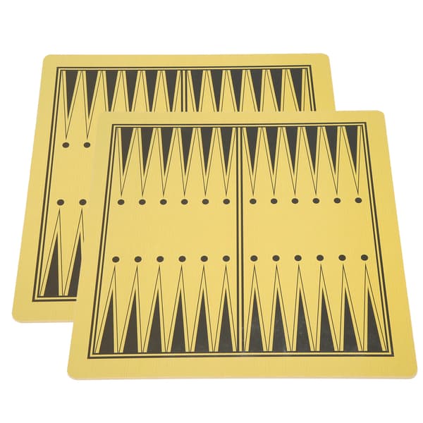 2 kpl Kaksikäyttöinen puinen shakki- ja backgammon-lautasarja