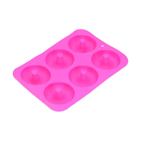 Munkformar 6 Fack Silikon Non-Stick Munkformar för DIY Bakningsentusiaster